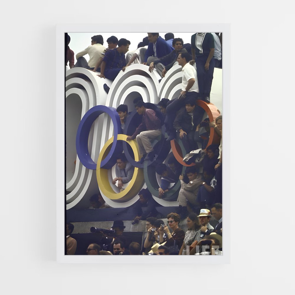 Poster Échos de Mexico – affiche Jeux Olympiques (vue 3)